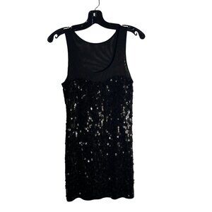 Black Sequin Sleeveless Mini Dress By Express S